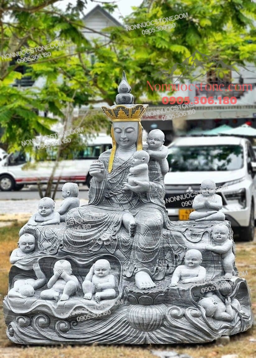Tượng Phật Địa Tạng Độ Thai Nhi Bằng Đá 12 1 Tượng Phật Địa Tạng Độ Thai Nhi Bằng Đá 12