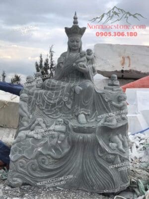 Tượng Phật Địa Tạng Độ Thai Nhi Bằng Đá 23