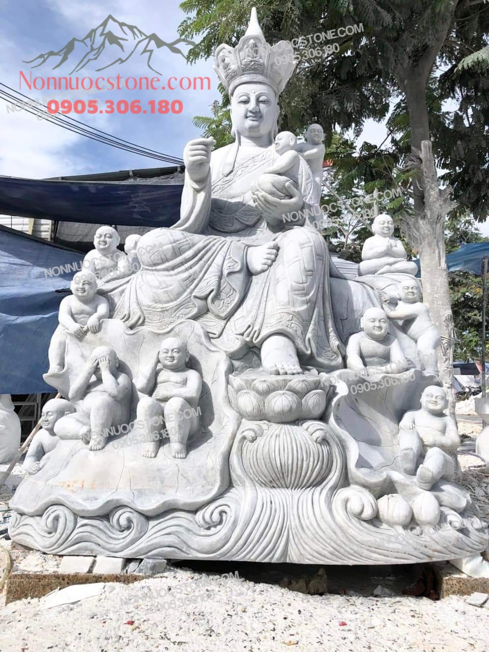 Tượng Phật Địa Tạng Độ Thai Nhi Bằng Đá 27 1 Tượng Phật Địa Tạng Độ Thai Nhi Bằng Đá 27