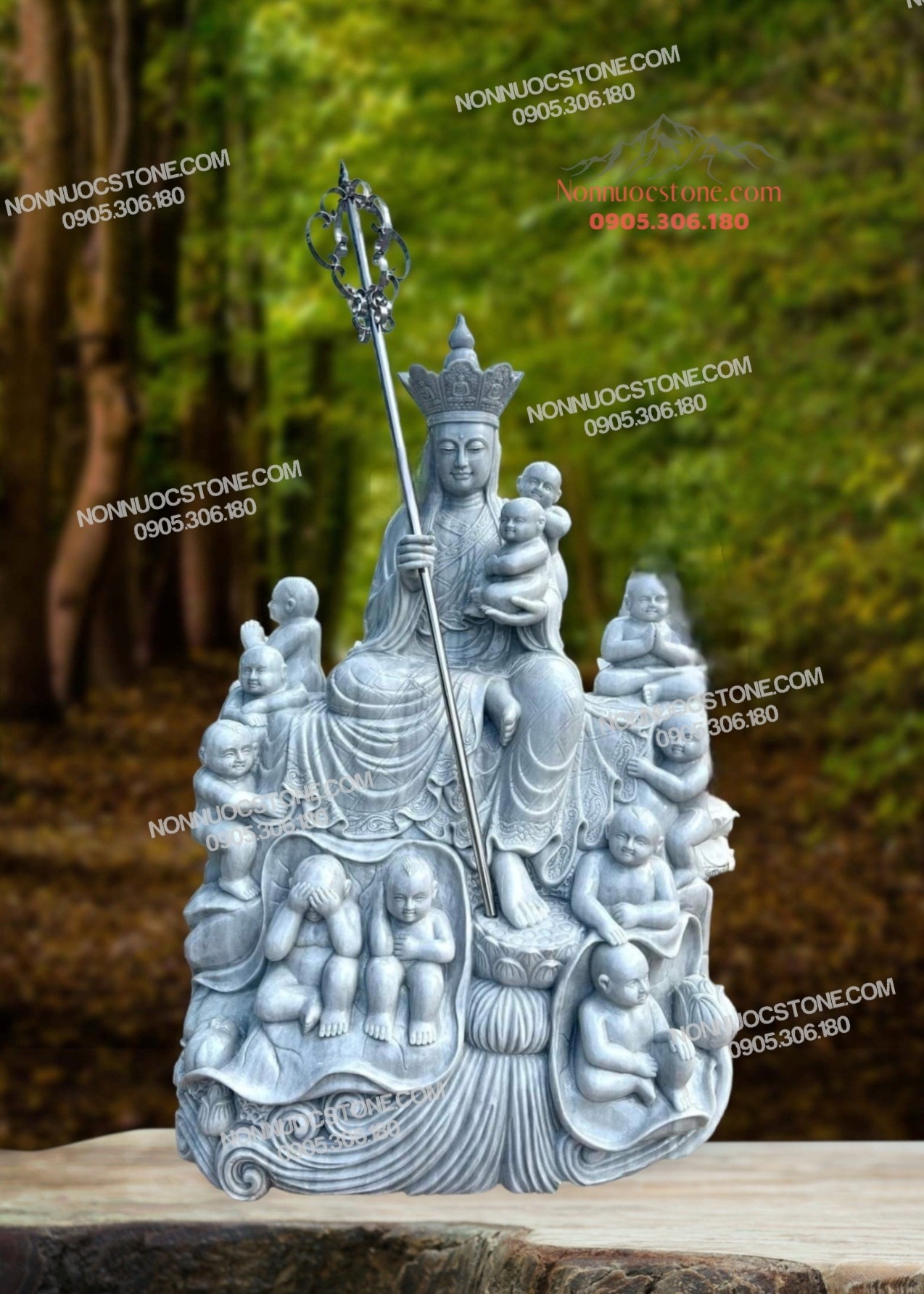 Tượng Phật Địa Tạng Độ Thai Nhi Bằng Đá 44 1 Tượng Phật Địa Tạng Độ Thai Nhi Bằng Đá 44