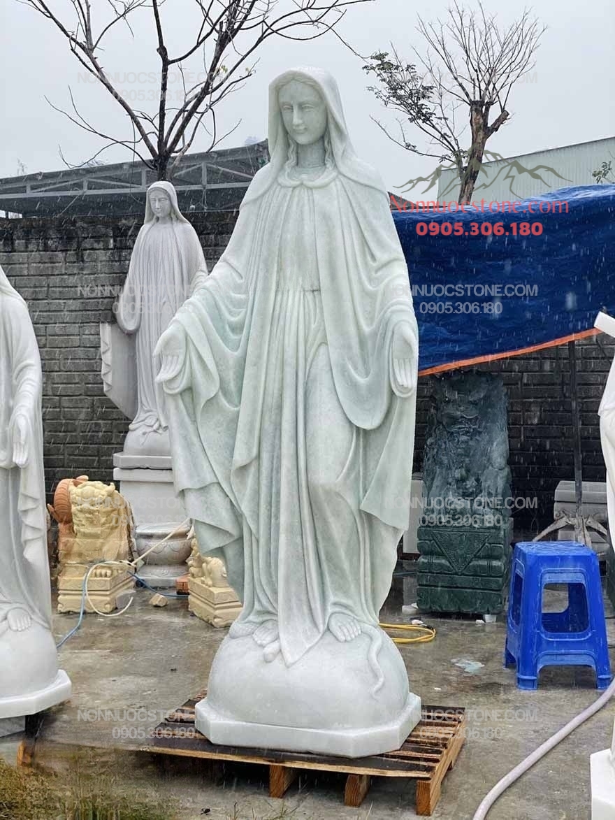 Tượng Đức Mẹ Ban Ơn Bằng Đá 01 1 Tượng Đức Mẹ Ban Ơn Bằng Đá 01