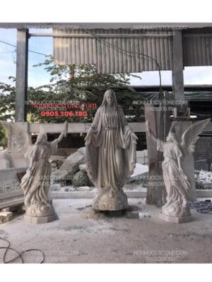 Tượng Đức Mẹ Ban Ơn Bằng Đá 10