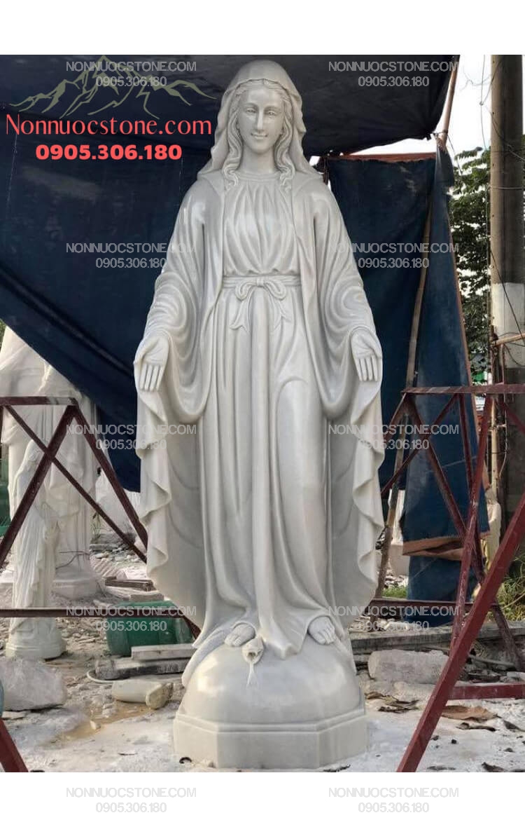 Tượng Đức Mẹ Ban Ơn Bằng Đá 48 1 Tượng Đức Mẹ Ban Ơn Bằng Đá 48