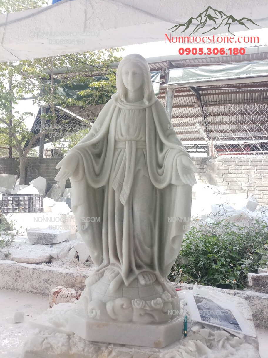 Tượng Đức Mẹ Ban Ơn Bằng Đá 58 1 Tượng Đức Mẹ Ban Ơn Bằng Đá 58