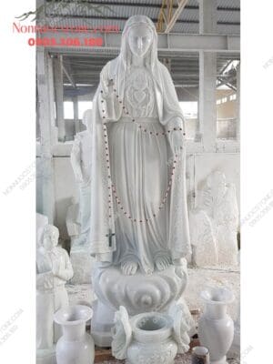 Tượng Đức Mẹ Fatima Bằng Đá 01