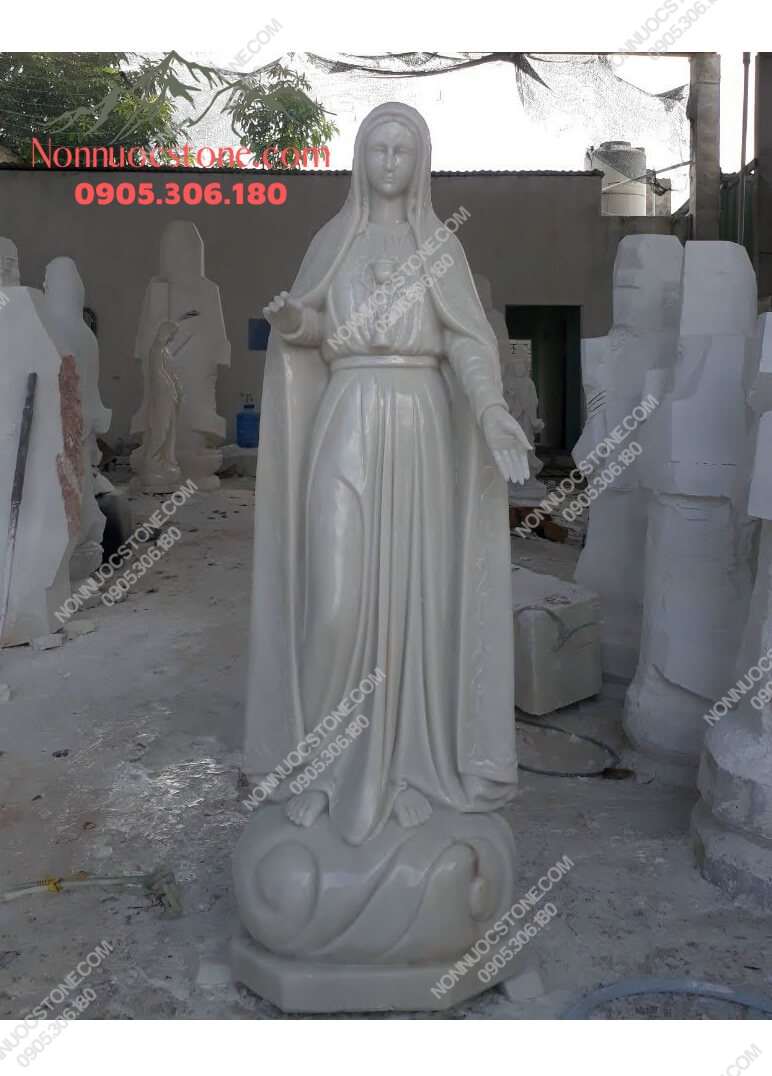 Tượng Đức Mẹ Fatima Bằng Đá 10 1 Tượng Đức Mẹ Fatima Bằng Đá 10