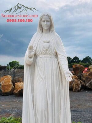 Tượng Đức Mẹ Fatima Bằng Đá 12