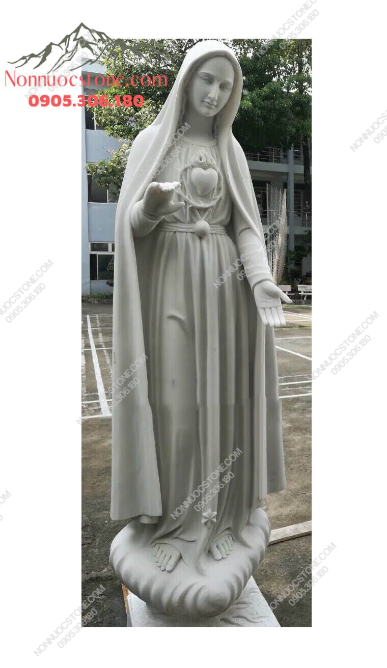 Tượng Đức Mẹ Fatima Bằng Đá 14 1 Tượng Đức Mẹ Fatima Bằng Đá 14