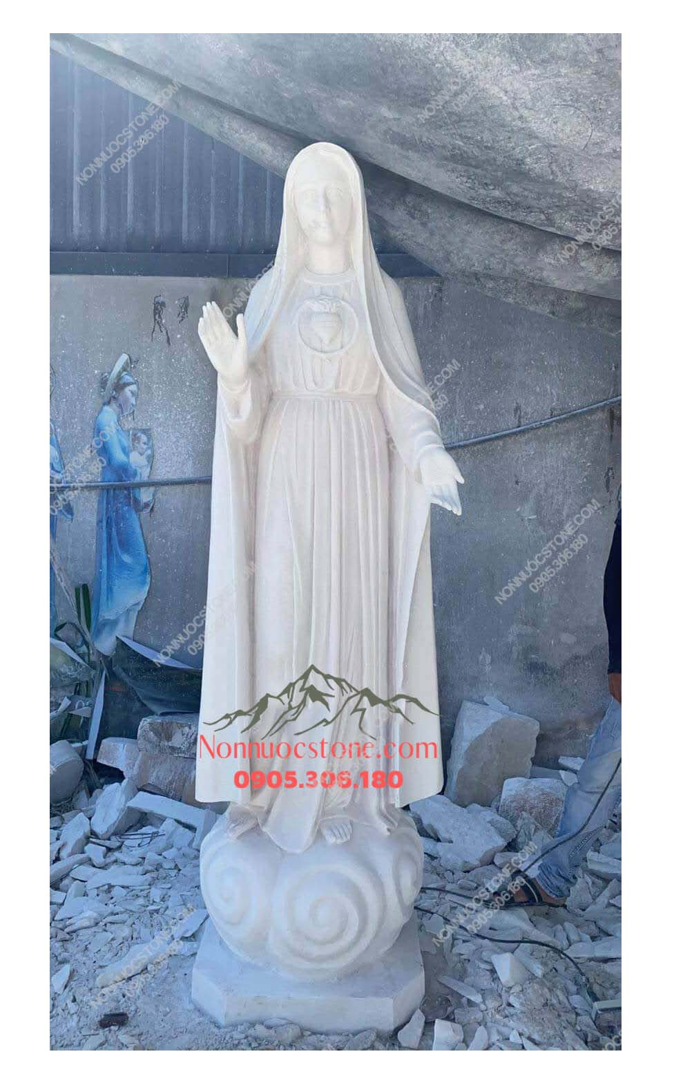 Tượng Đức Mẹ Fatima Bằng Đá 28 1 Tượng Đức Mẹ Fatima Bằng Đá 28