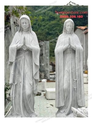 Tượng Đức Mẹ Lộ Đức Bằng Đá 13