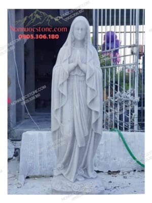 Tượng Đức Mẹ Lộ Đức Bằng Đá 14