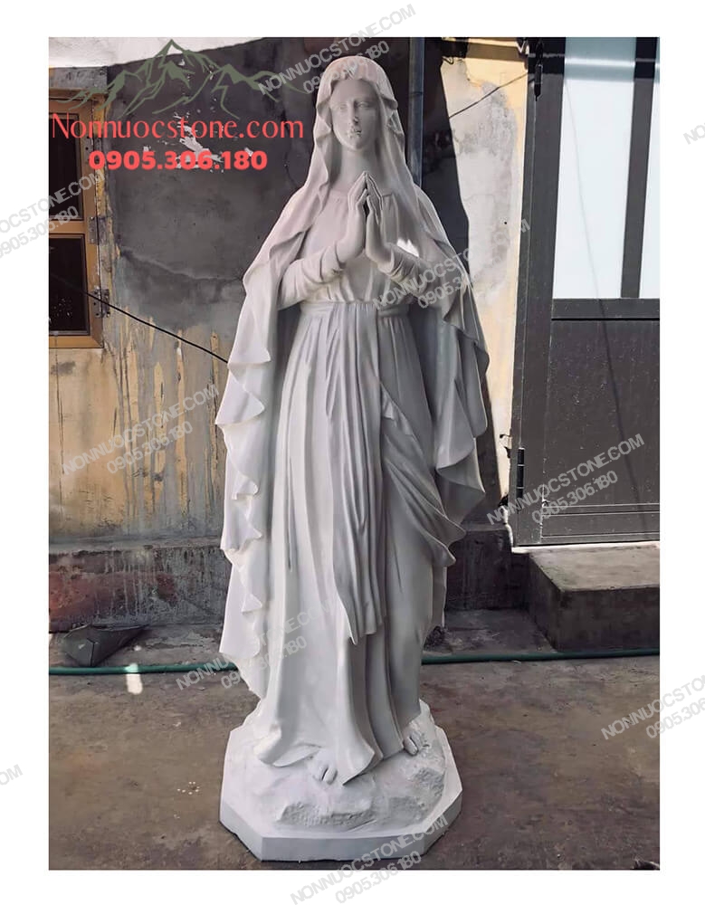 Tượng Đức Mẹ Lộ Đức Bằng Đá 24 1 Tượng Đức Mẹ Lộ Đức Bằng Đá 24