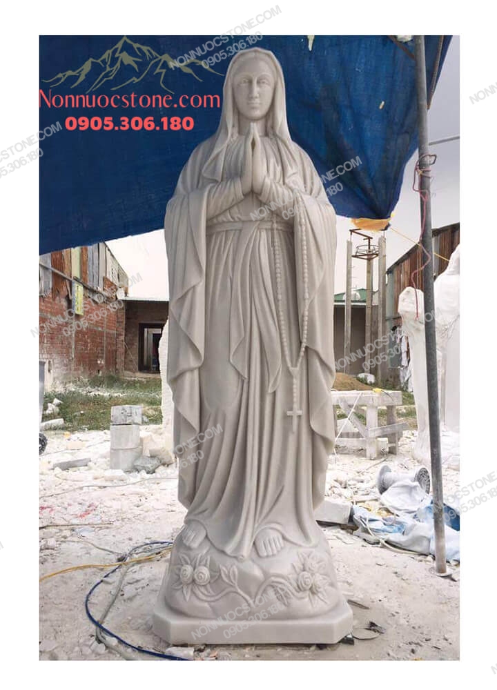 Tượng Đức Mẹ Lộ Đức Bằng Đá 35 1 Tượng Đức Mẹ Lộ Đức Bằng Đá 35