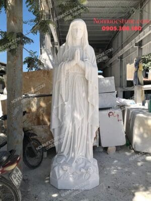 Tượng Đức Mẹ Lộ Đức Bằng Đá 07