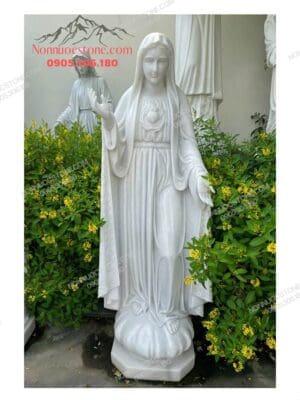 Tượng Đức Mẹ Mân Côi Bằng Đá 12