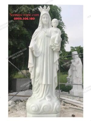 Tượng Đức Mẹ Mân Côi Bằng Đá 13