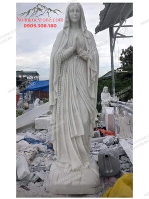 Tượng Đức Mẹ Mân Côi Bằng Đá 06