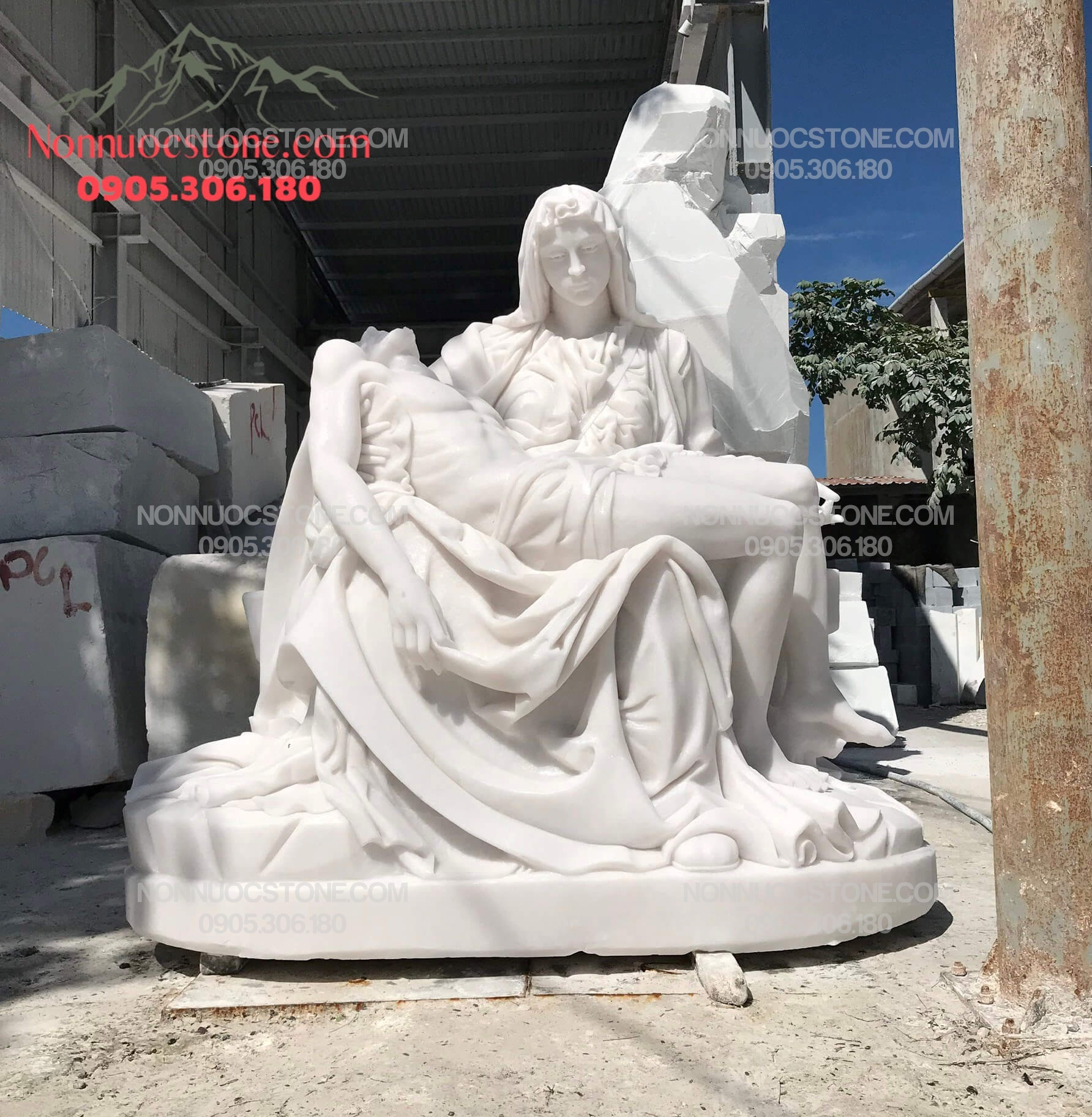 Tượng Đức Mẹ Sầu Bi Bằng Đá 11 1 Tượng Đức Mẹ Sầu Bi Bằng Đá 11