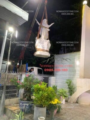 Tượng Đức Mẹ Vô Nhiễm Bằng Đá 21