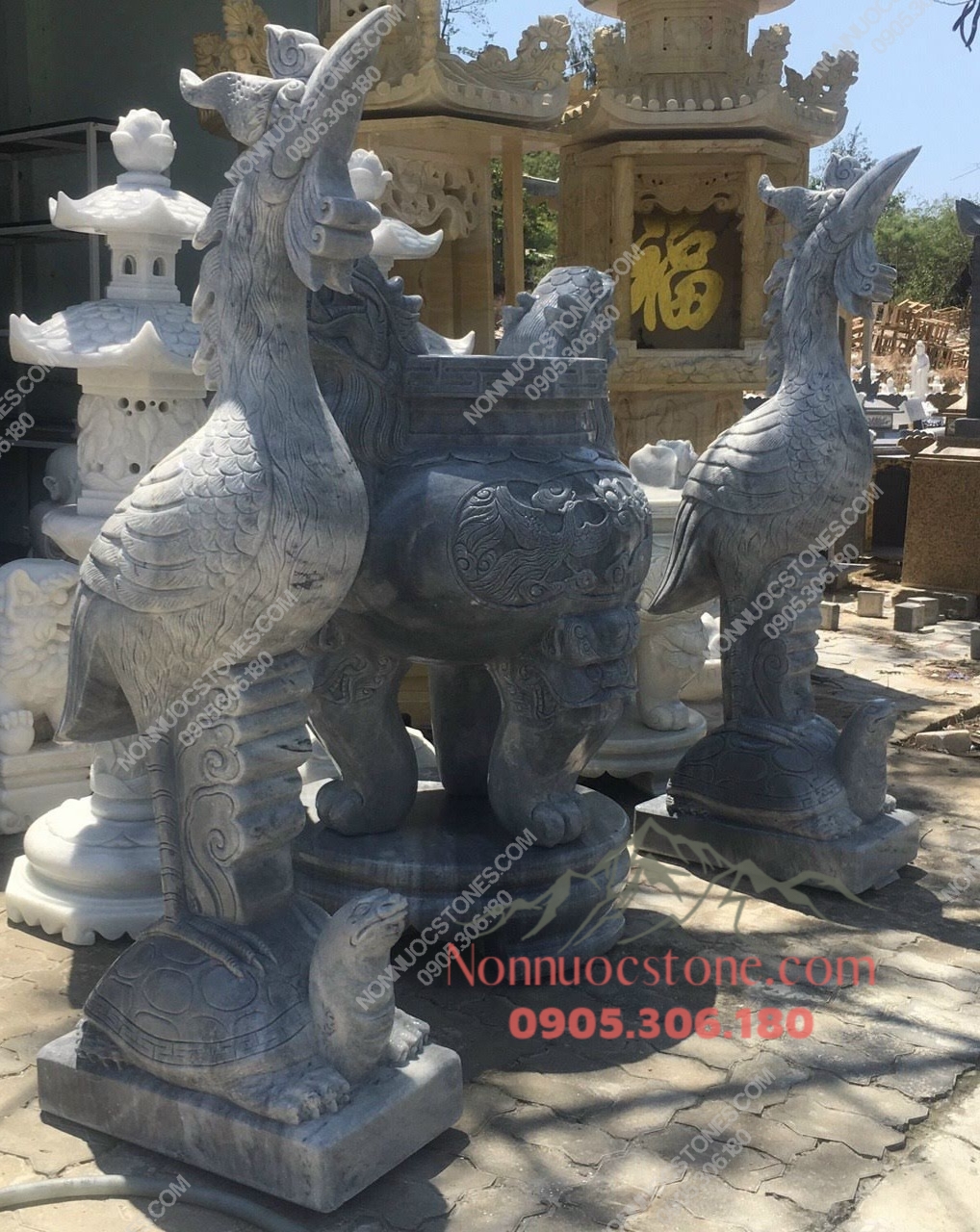 Tượng Hạc Bằng Đá 13 1 Tượng Hạc Bằng Đá 13