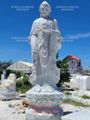Tượng Phật A Di Đà Bằng Đá 01