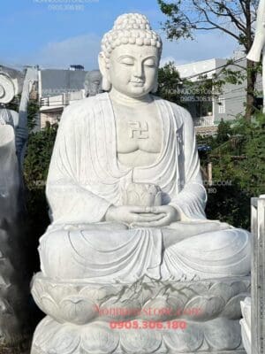 Tượng Phật A Di Đà Bằng Đá 10