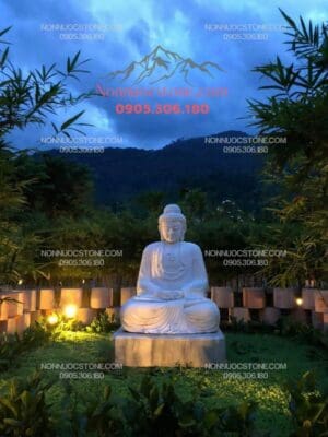 Tượng Phật A Di Đà Bằng Đá 13