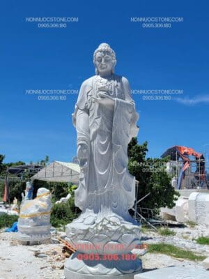 Tượng Phật A Di Đà Bằng Đá 02
