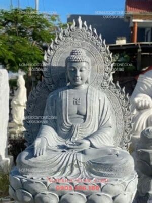 Tượng Phật A Di Đà Bằng Đá 22