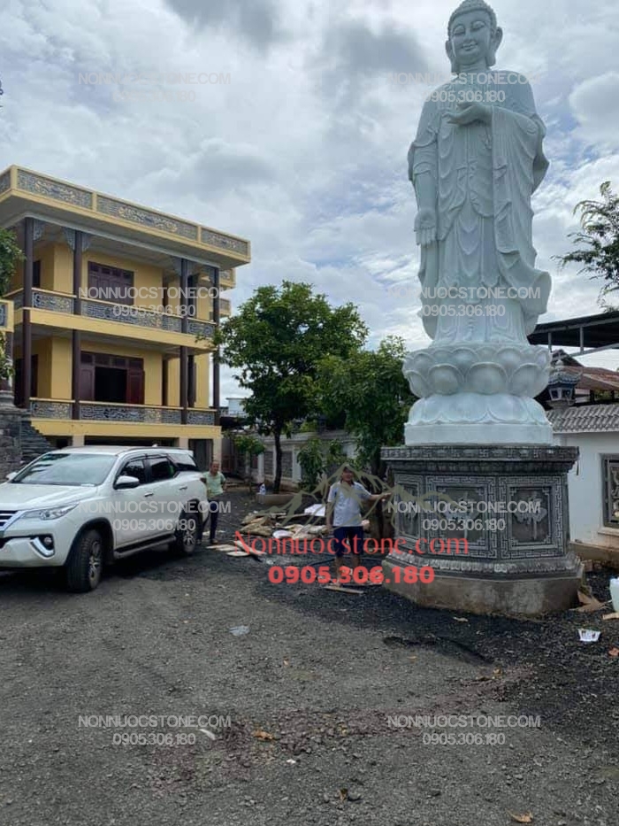 Tượng Phật A Di Đà Bằng Đá 49 1 Tượng Phật A Di Đà Bằng Đá 49