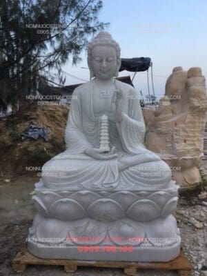 Tượng Phật A Di Đà Bằng Đá 08