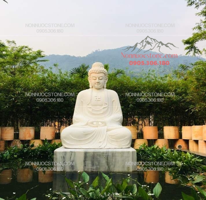 Tượng Phật A Di Đà Bằng Đá 09 1 Tượng Phật A Di Đà Bằng Đá 09