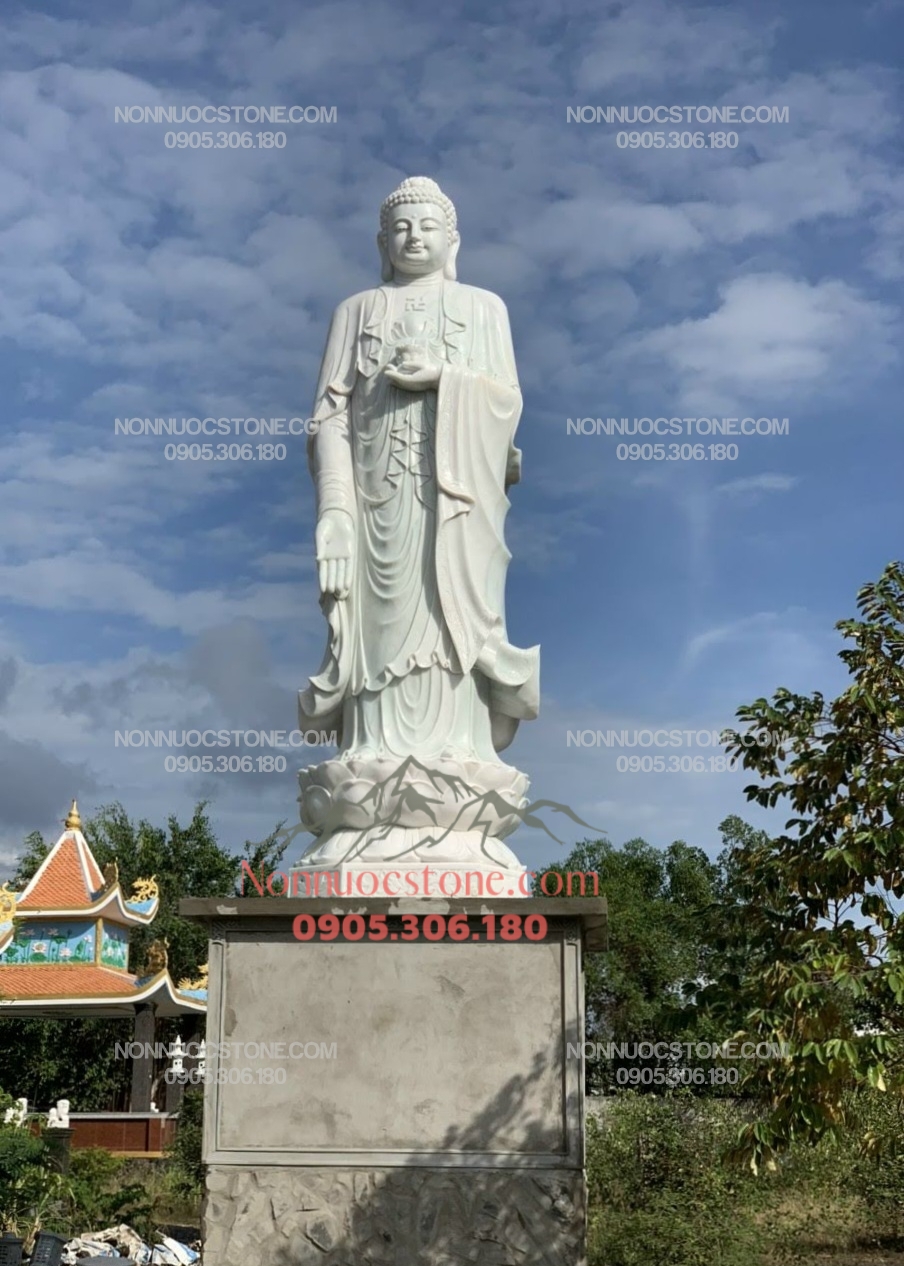 Tượng Phật A Di Đà Bằng Đá 98 1 Tượng Phật A Di Đà Bằng Đá 98