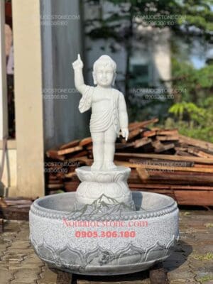Tượng Phật Đản Sanh Bằng Đá 10