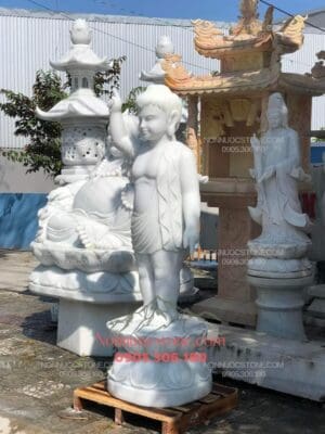 Tượng Phật Đản Sanh Bằng Đá 19