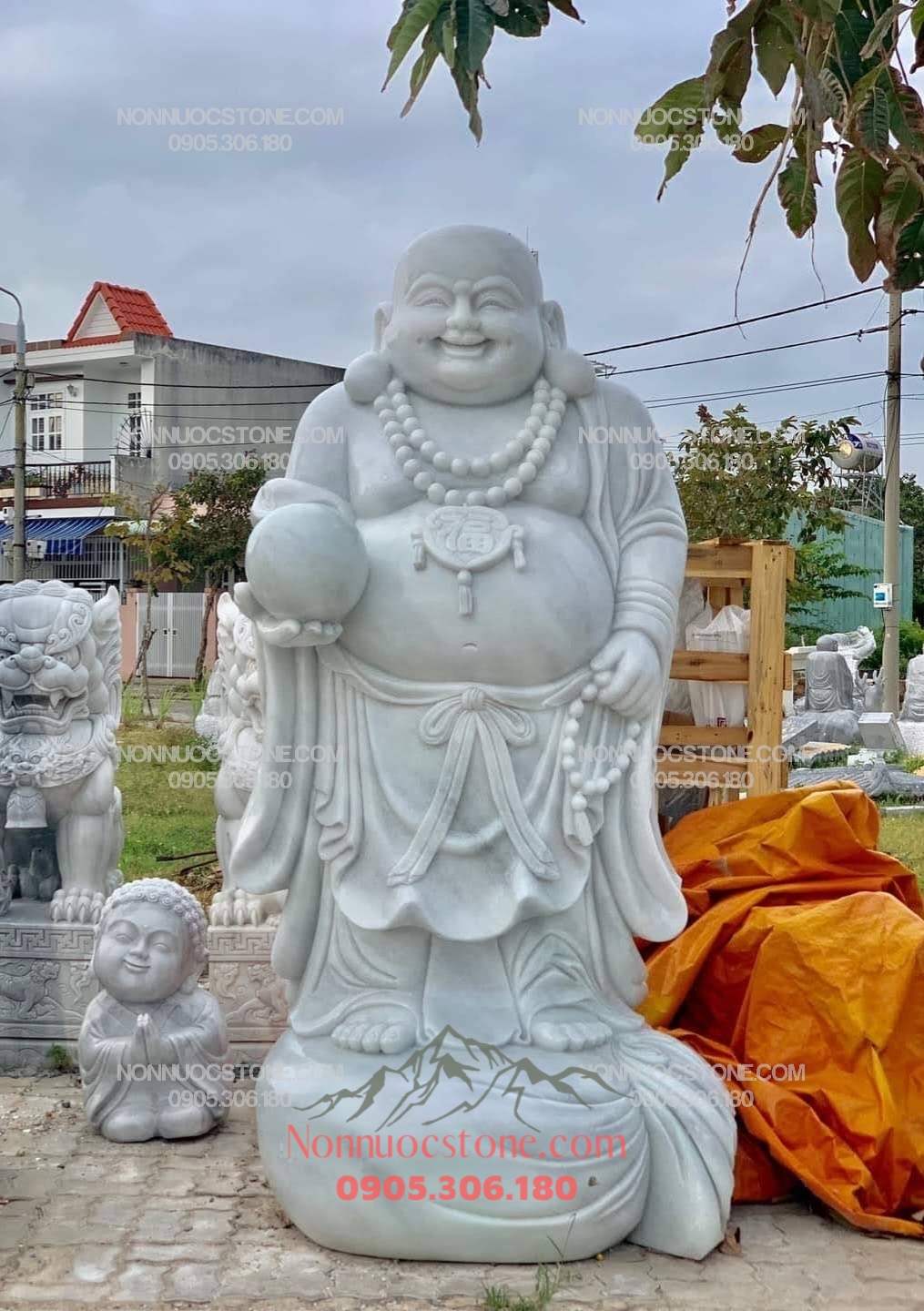 Tượng Phật Di Lặc Bằng Đá 143 1 Tượng Phật Di Lặc Bằng Đá 143