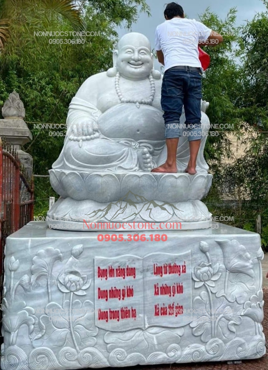 101+ Mẫu Tượng Phật Di Lặc Bằng Đá Đẹp tại Cơ Sở Điêu Khắc Đá non Nước 13