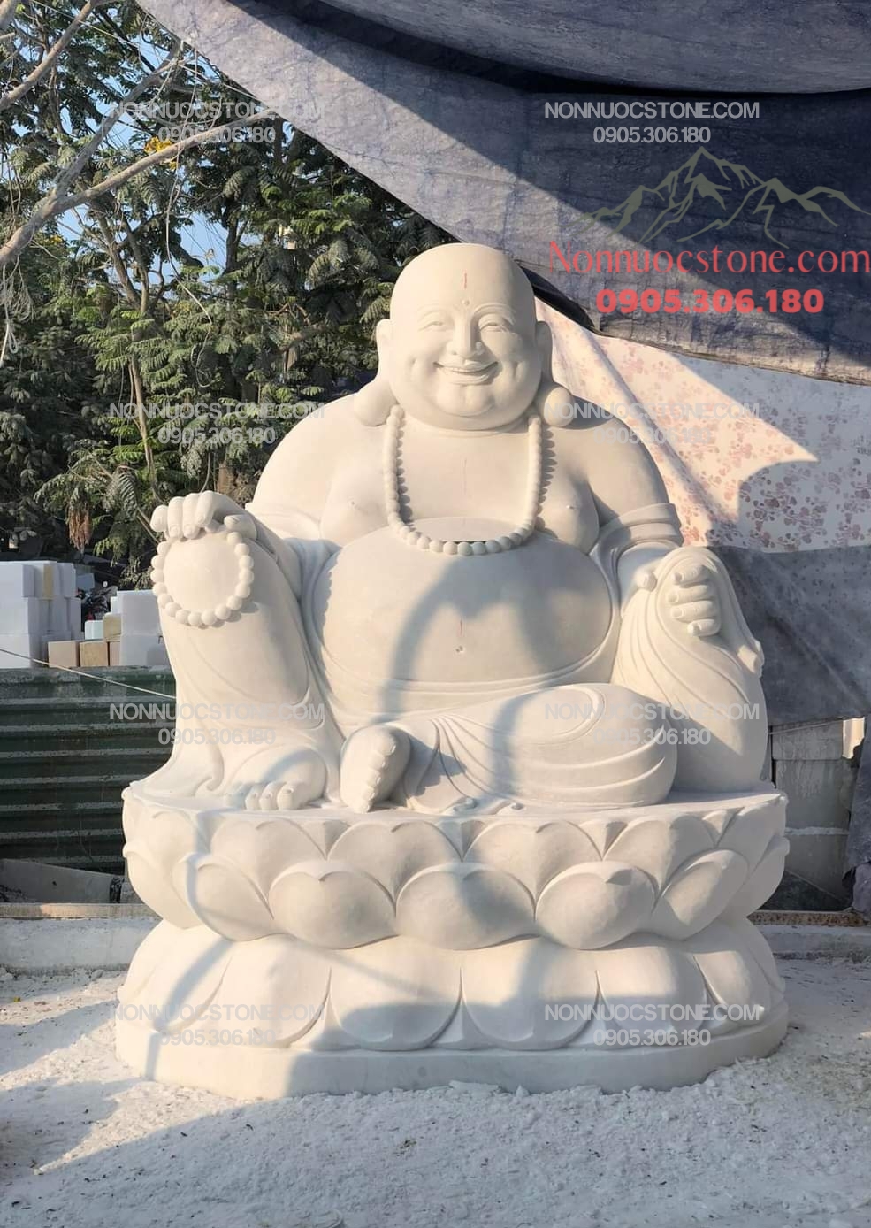 Tượng Phật Di Lặc Bằng Đá 64 1 Tượng Phật Di Lặc Bằng Đá 64