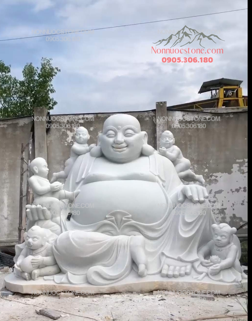 Tượng Phật Di Lặc Lục Tặc Bằng Đá 72 1 Tượng Phật Di Lặc Lục Tặc Bằng Đá 72