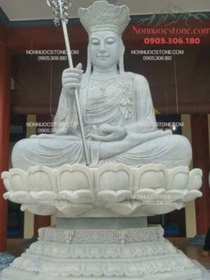 Tượng Phật Địa Tạng Bằng Đá 02