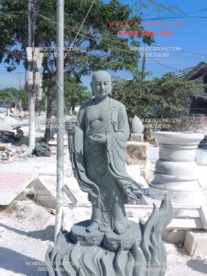 Tượng Phật Địa Tạng Bằng Đá 25