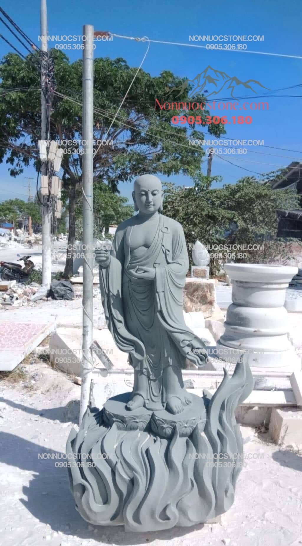 Tượng Phật Địa Tạng Bằng Đá 25 1 Tượng Phật Địa Tạng Bằng Đá 25