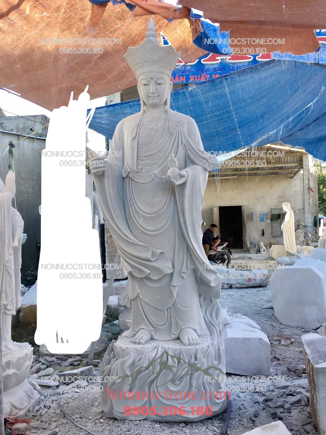Tượng Phật Địa Tạng Bằng Đá 27 1 Tượng Phật Địa Tạng Bằng Đá 27