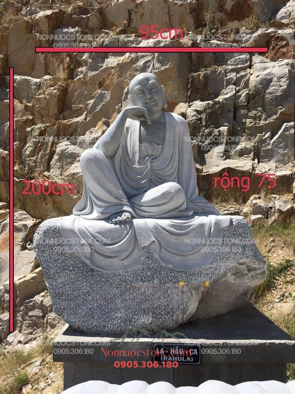 Tượng La Hán Bằng Đá 137 1 Tượng La Hán Bằng Đá 137