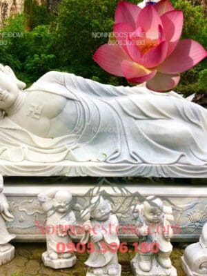 Tượng Phật Niết Bàn Bằng Đá 18