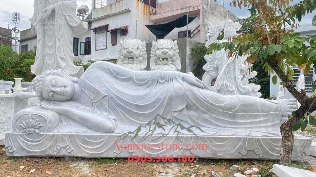 Tượng Phật Niết Bàn Bằng Đá 70 1 Tượng Phật Niết Bàn Bằng Đá 70