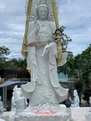 Tượng Phật Quan Âm Bằng Đá 17
