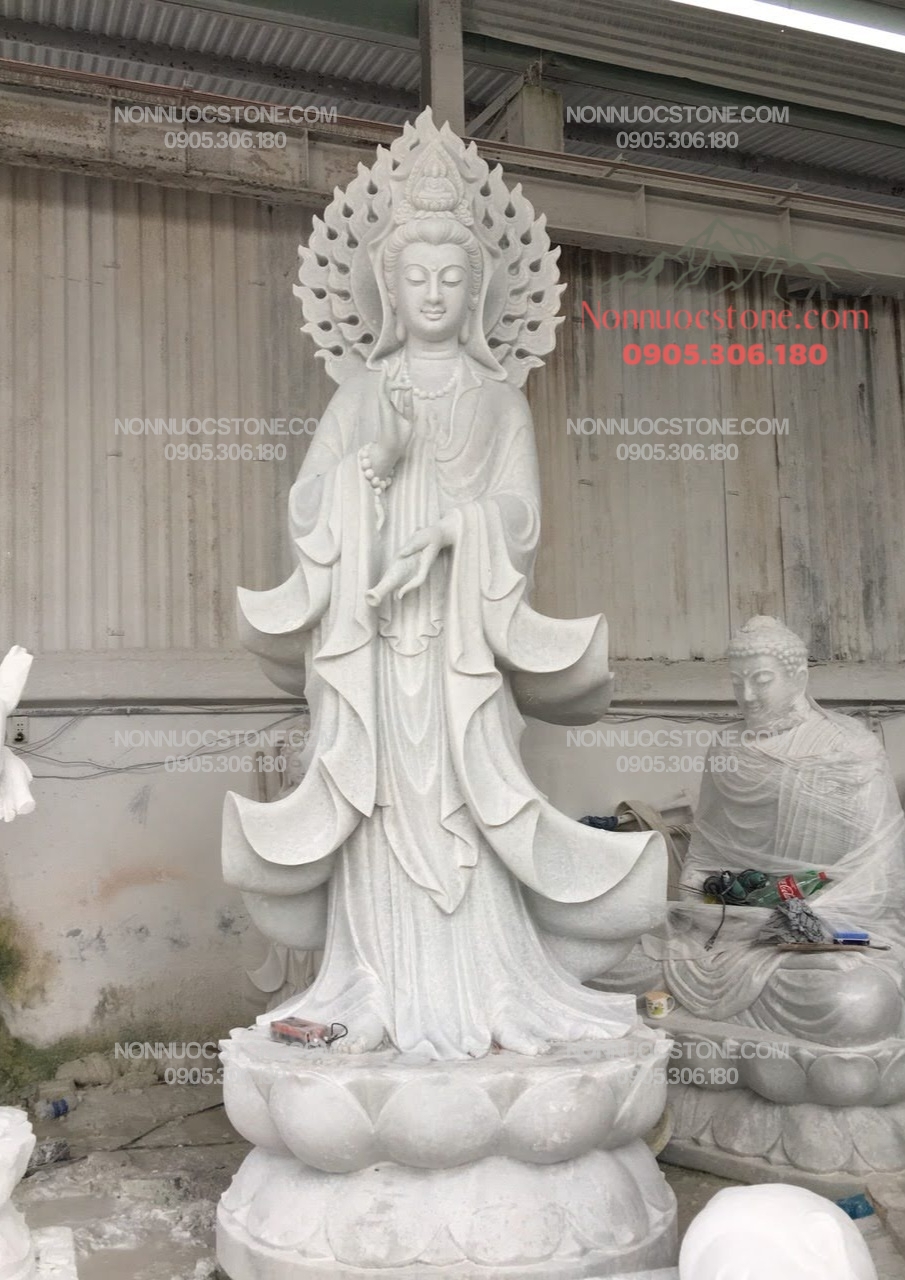 Tượng Phật Quan Âm Bằng Đá 189 1 Tượng Phật Quan Âm Bằng Đá 189