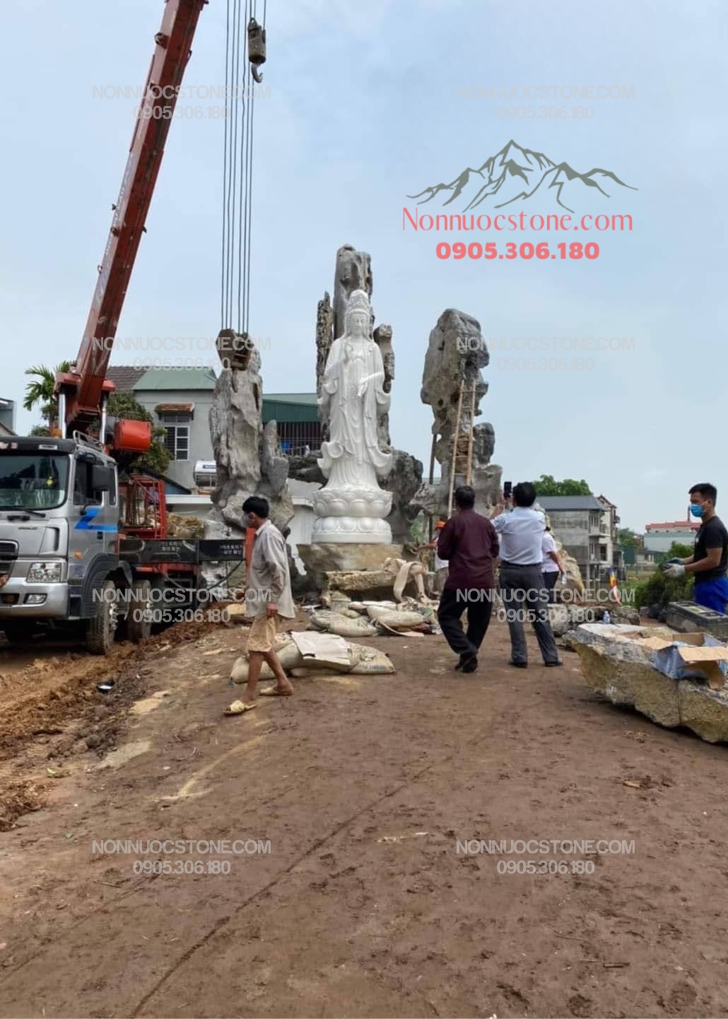 Tượng Phật Quan Âm Bằng Đá 20 1 Tượng Phật Quan Âm Bằng Đá 20