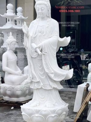 Tượng Phật Quan Âm Bằng Đá 22